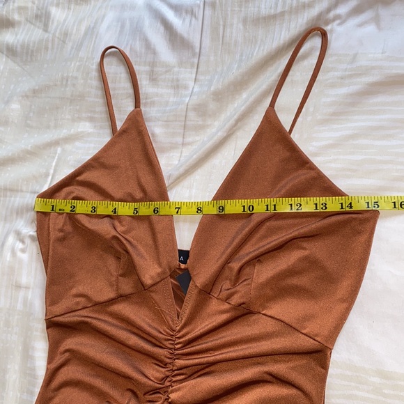 NWT Satin Mini Dress - Large - Picture 4 of 5